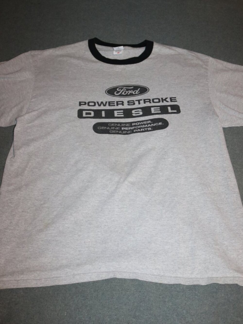 FORD Power Stroke Diesel T-shirt Mens 2XL Gray Super Duty Truck